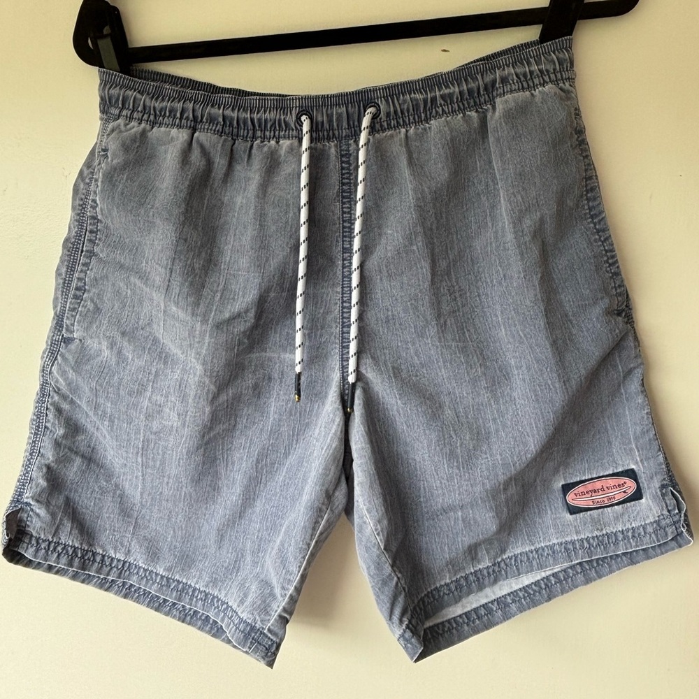 Gray Blue Vineyard Vines Swim Trunks Men’s XS Vintage